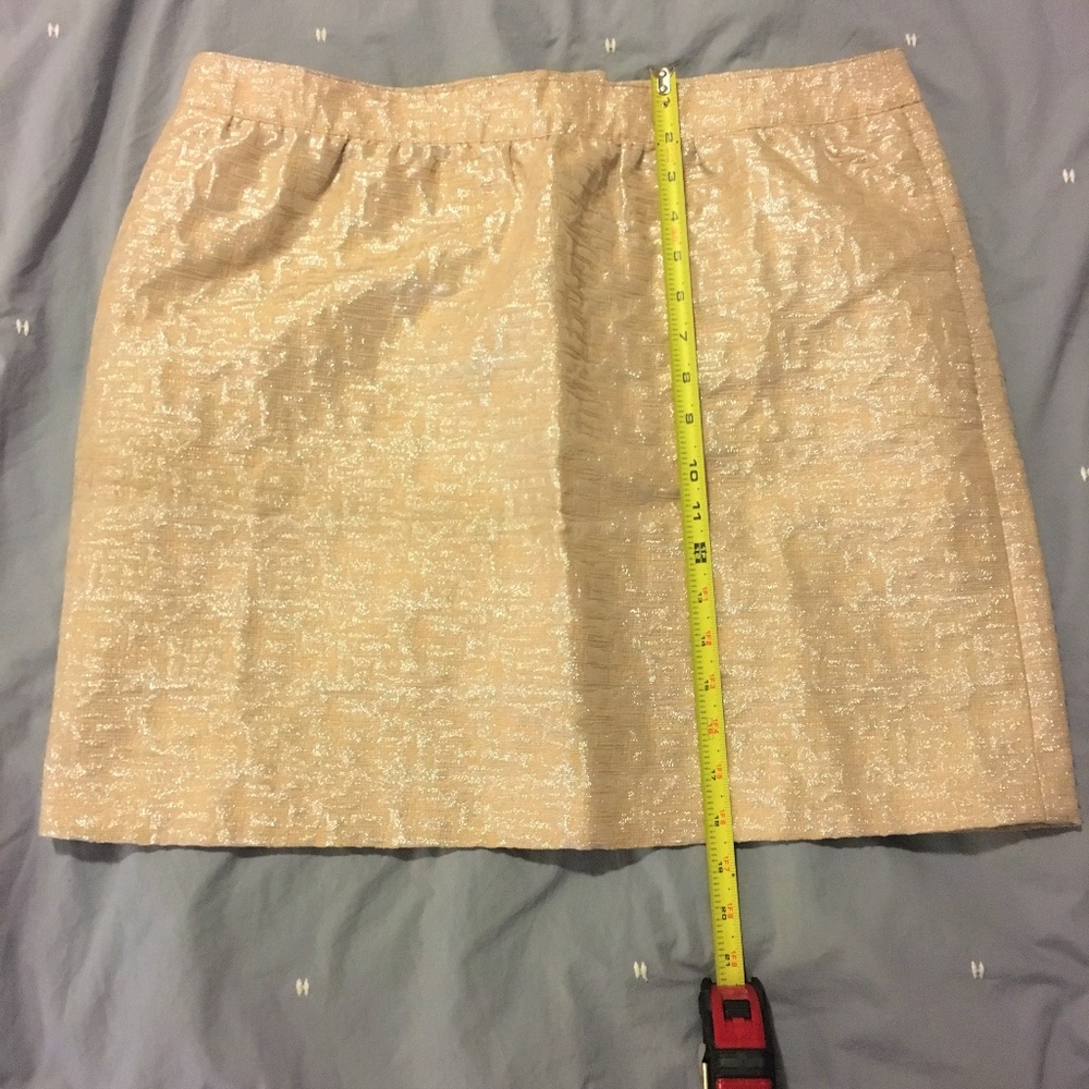 Ann Taylor LOFT | Metallic Jacquard Skirt - Picture 5 of 8